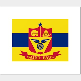 Flag of St Paul, Minnesota Posters and Art